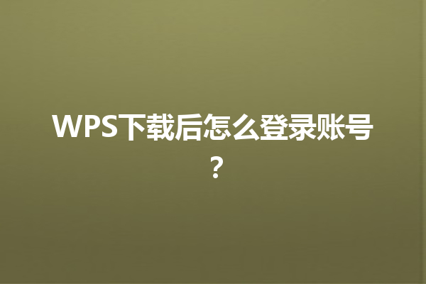 WPS下载后怎么登录账号？ 三